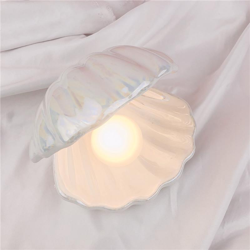 Sirenita - Pearl & Shell Desk Lamp - Nordic Side - 05-12, modern-lighting, modern-pieces