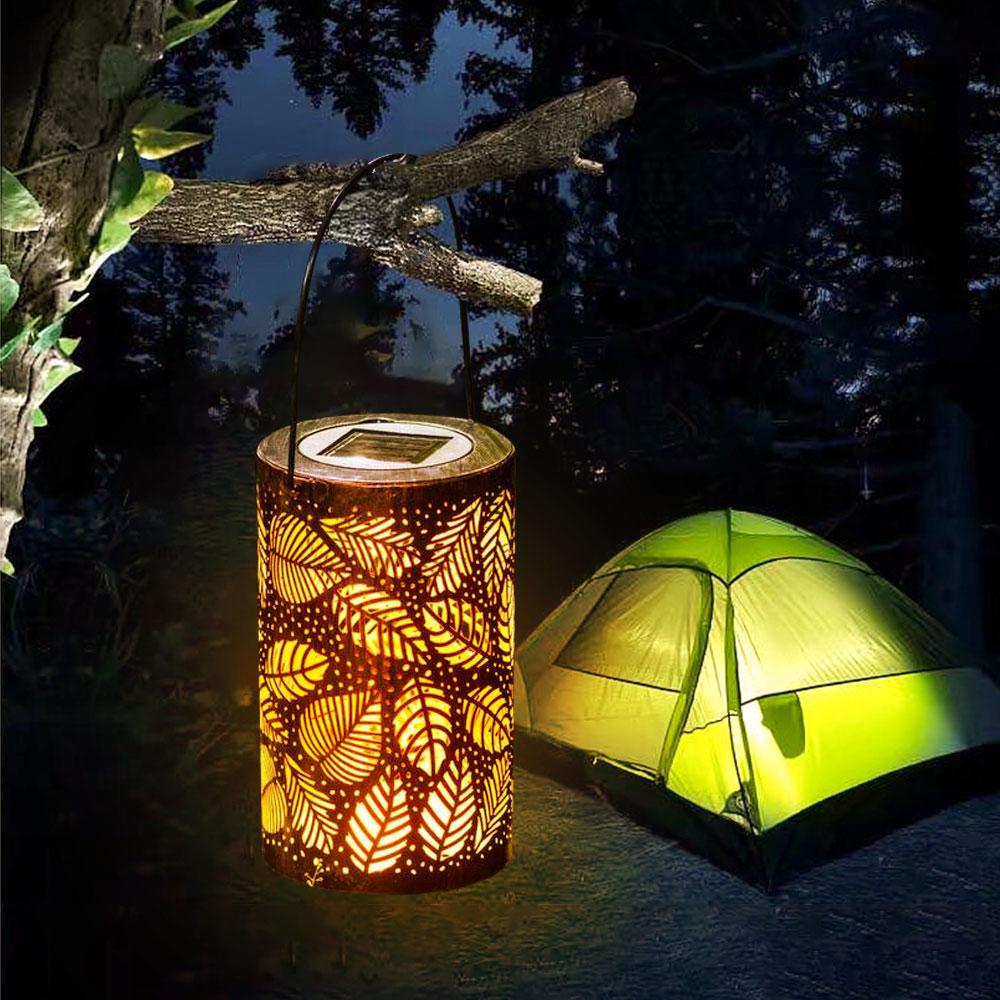 Mateo - Leaf Pattern Shadow Cast Lantern - Nordic Side - 06-23