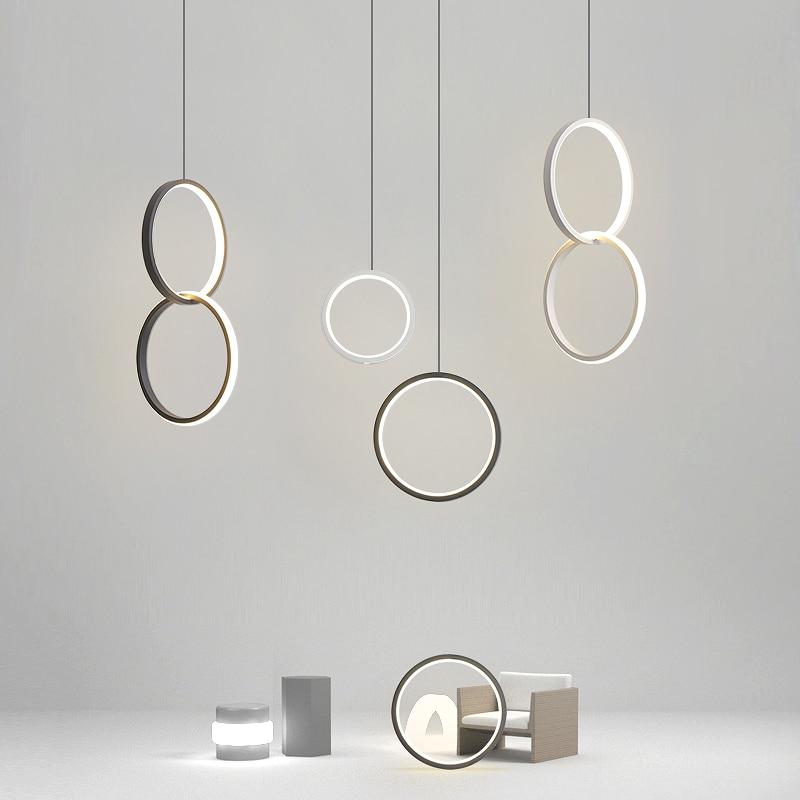 Kavita - Circular LED Hanging Light - Nordic Side - 5-22, feed-cl1-lights-over-80-dollars