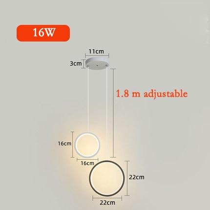 Kavita - Circular LED Hanging Light - Nordic Side - 5-22, feed-cl1-lights-over-80-dollars