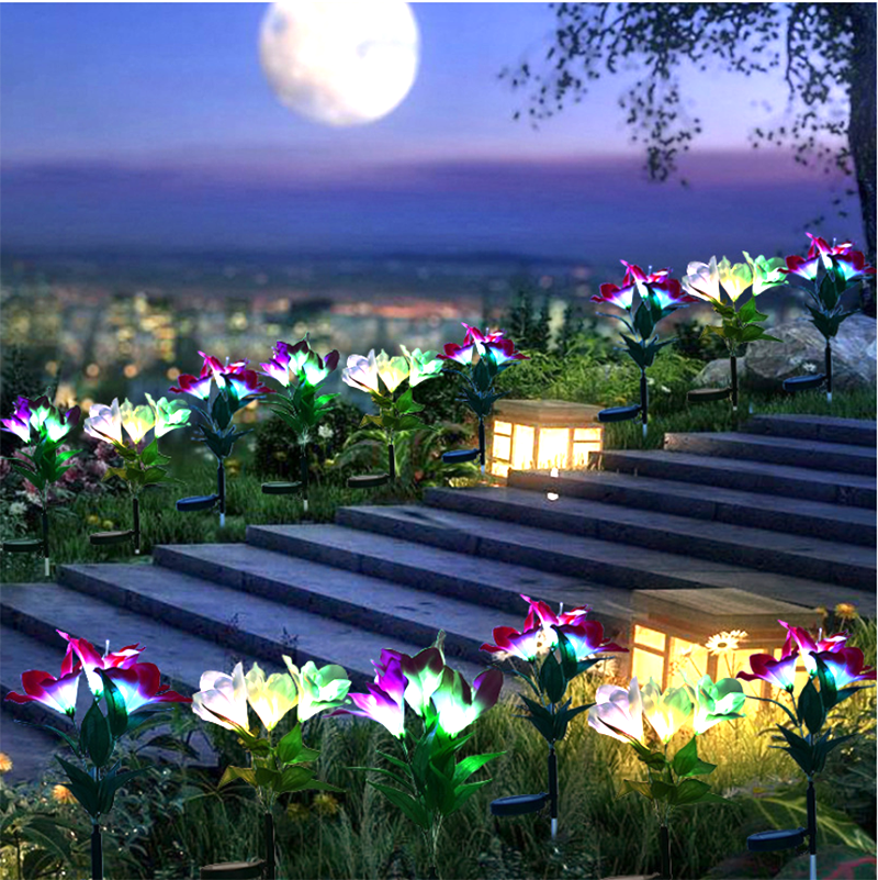 Artificial Lilies LED Garden Lights - Nordic Side - 