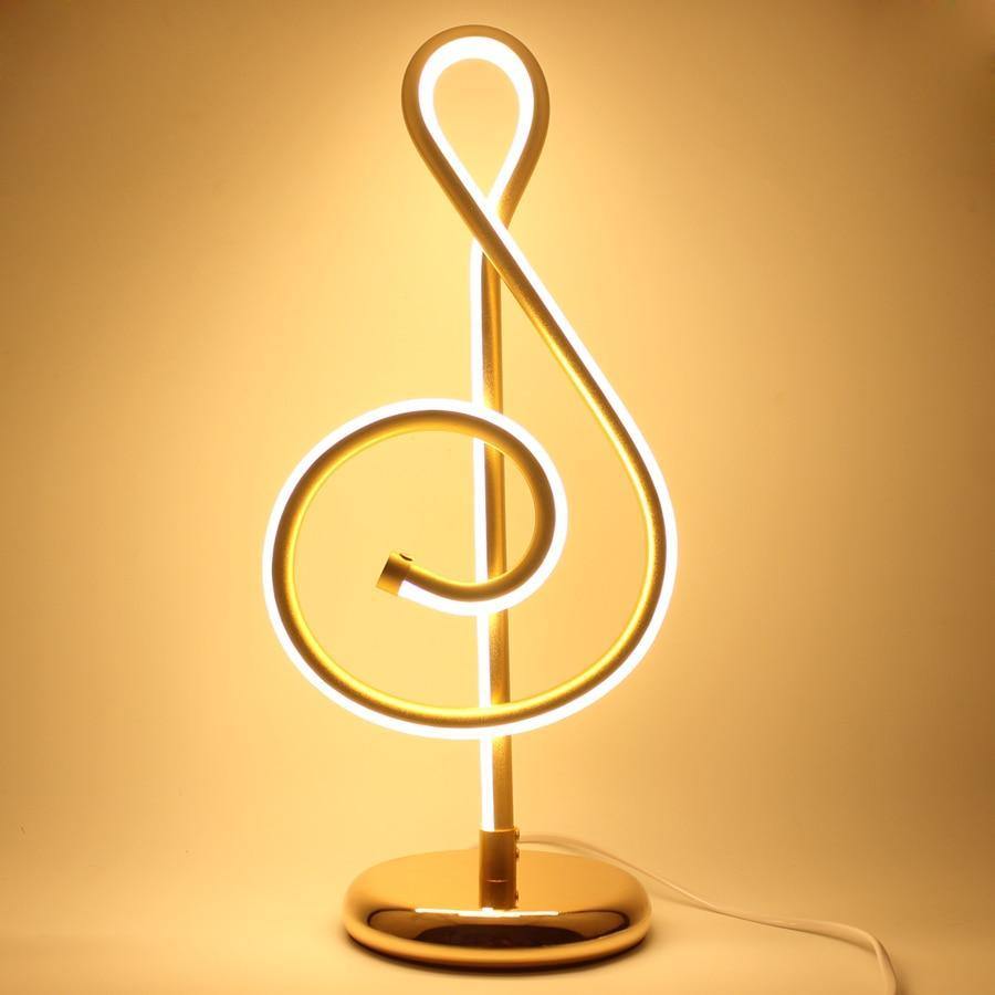 Treble Clef Desk Light - Nordic Side - light, music, treble clef