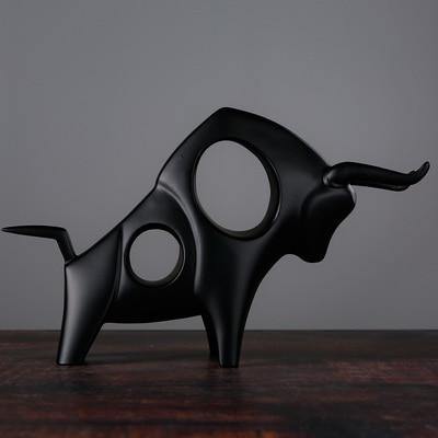 Sculpted Cattle Figurine - Nordic Side - 