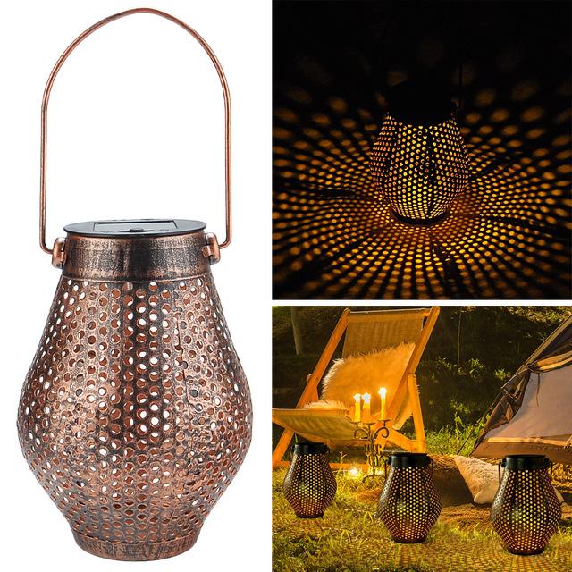 Zaid - Solar Outdoor Shadow Cast Lantern - Nordic Side - 06-22