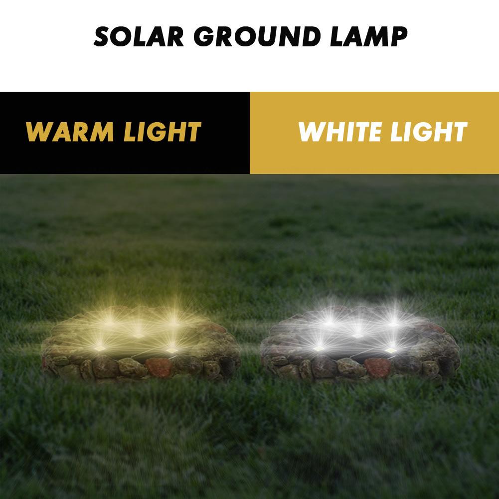 Cobblestone Solar LED Light - Nordic Side - 06-23, LED-lamp, light, lighting, solar-lamp