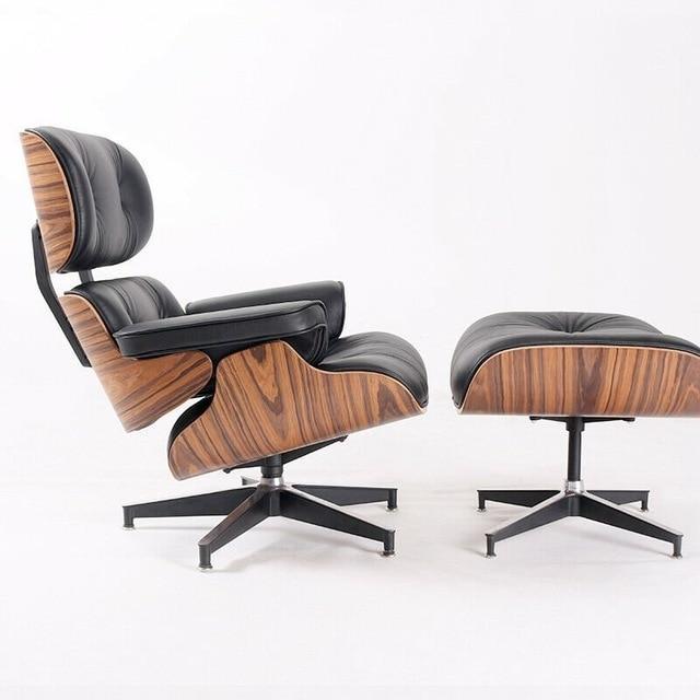 Sterling Mid-Century Lounge Chair & Ottoman - Nordic Side - 