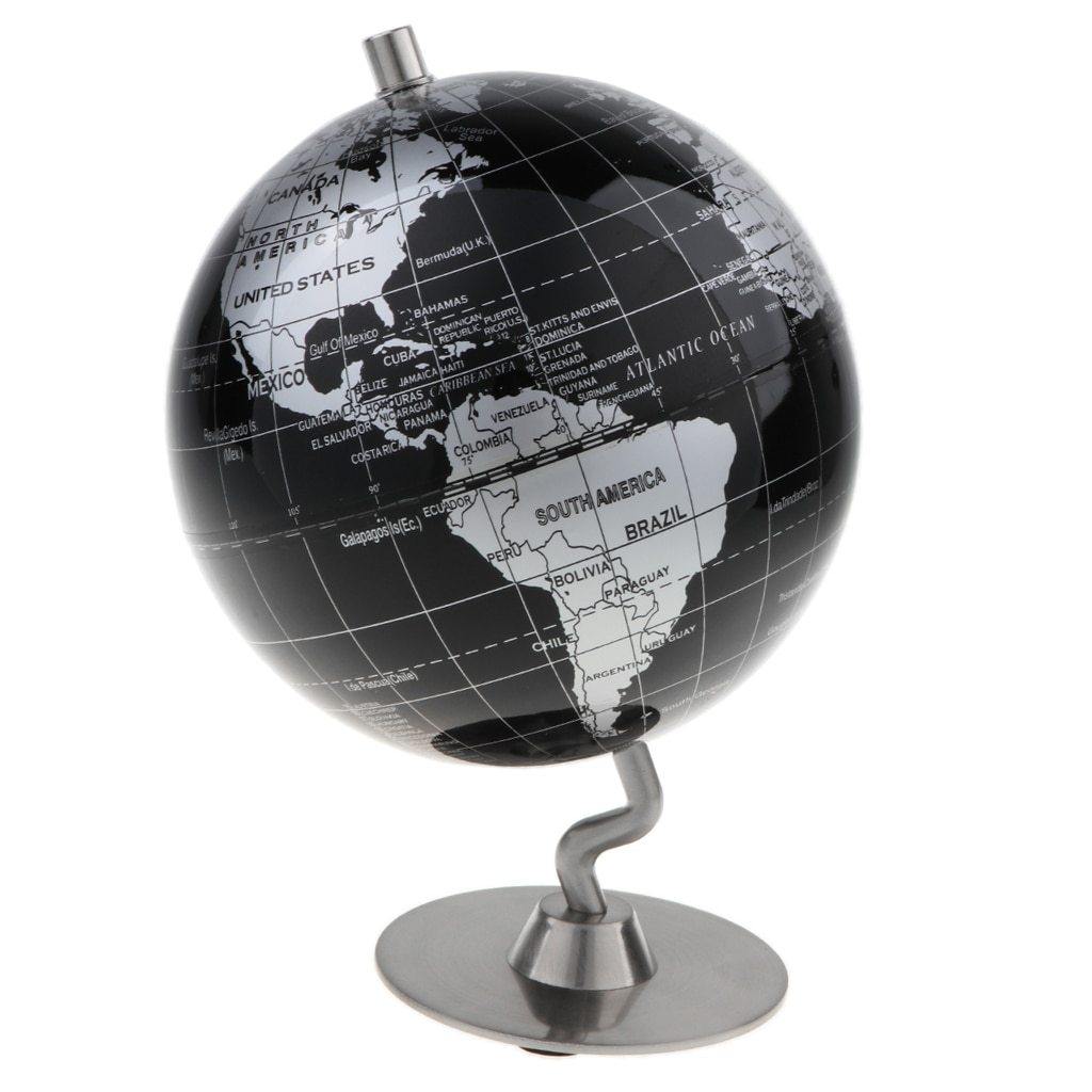 Decorative Tilted Metallic Globe - Nordic Side - globe