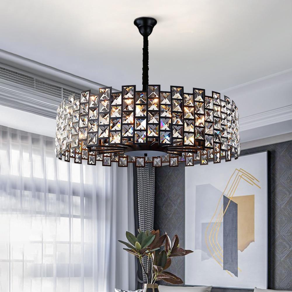 Mimis' Tetrad - Nordic Side - black, Chandelier, crystal, pendant