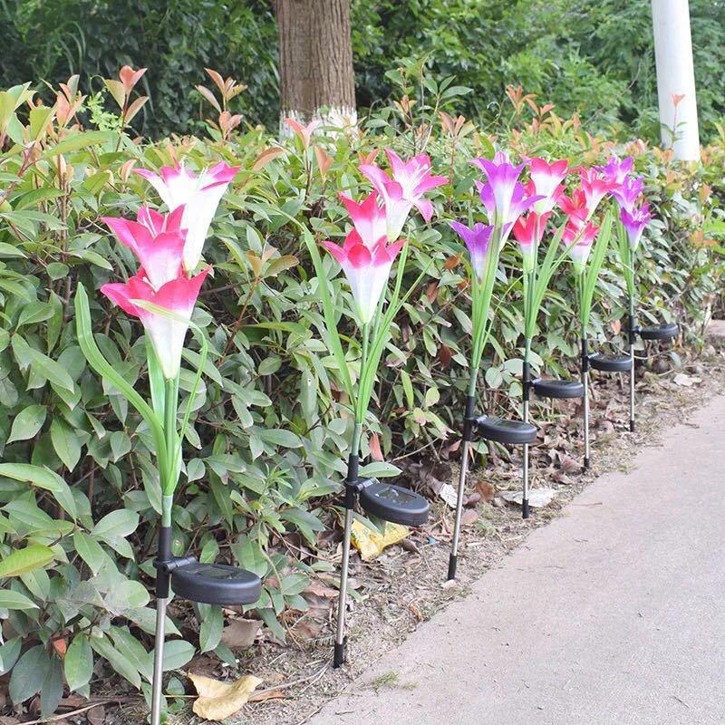 Artificial Lilies LED Garden Lights - Nordic Side - 