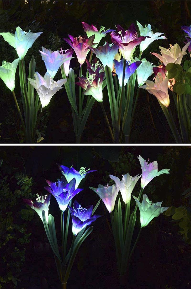 Artificial Lilies LED Garden Lights - Nordic Side - 