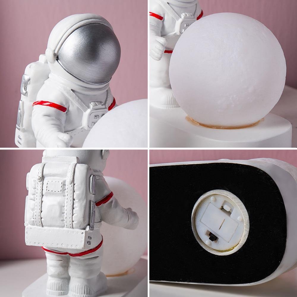 Astronaut LED Moon Discovery Figurine - Nordic Side - astro, astronaut, moon