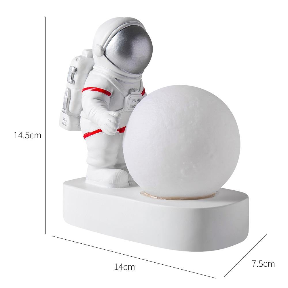 Astronaut LED Moon Discovery Figurine - Nordic Side - astro, astronaut, moon