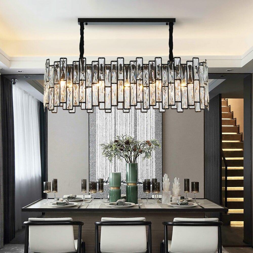 Mimis' Mirror - Nordic Side - black, chandelier, crystal, pendant