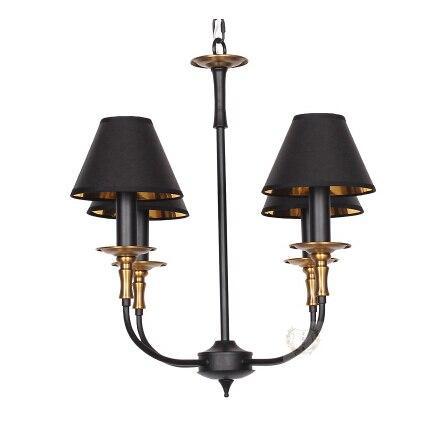 Black Retro Iron Led Chandeliers - Nordic Side - 