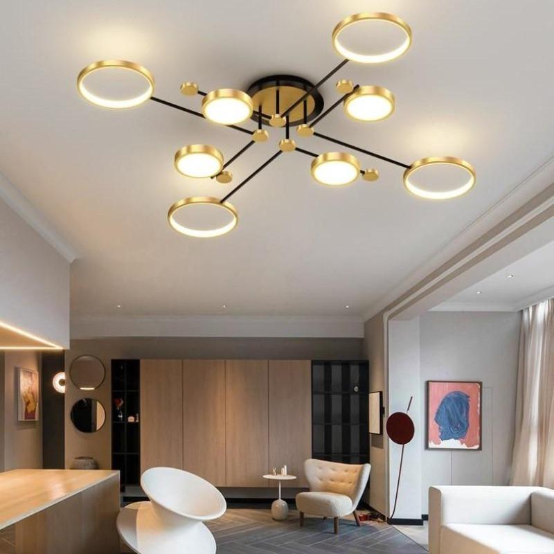 Cayuco Geometric Ceiling Light - Multi-Layer Design