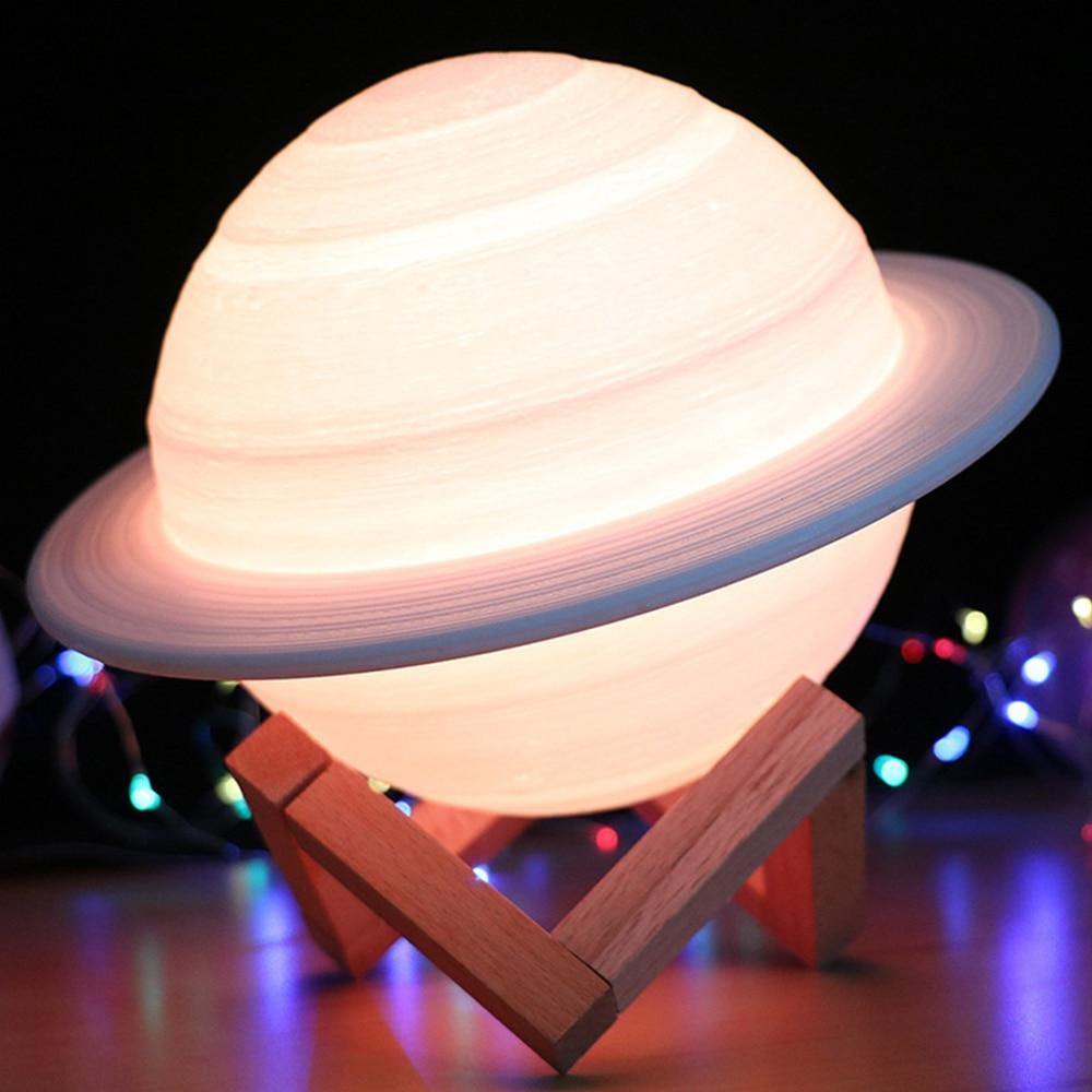 LED Saturn Lamp - Nordic Side - astro, astronaut, saturn