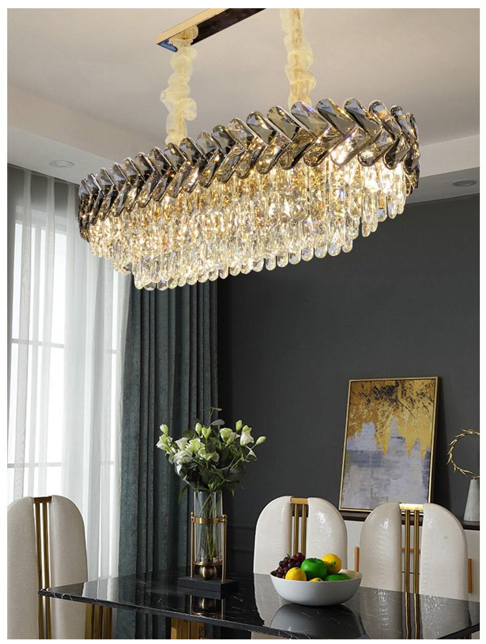 Cubique Chevron Chandelier - Nordic Side - black, chandelier, crystal, pendant