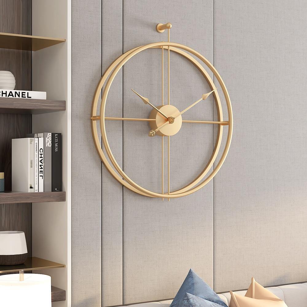 Contemporary Metal Wall Clock - Nordic Side - clock, contemporary, metal