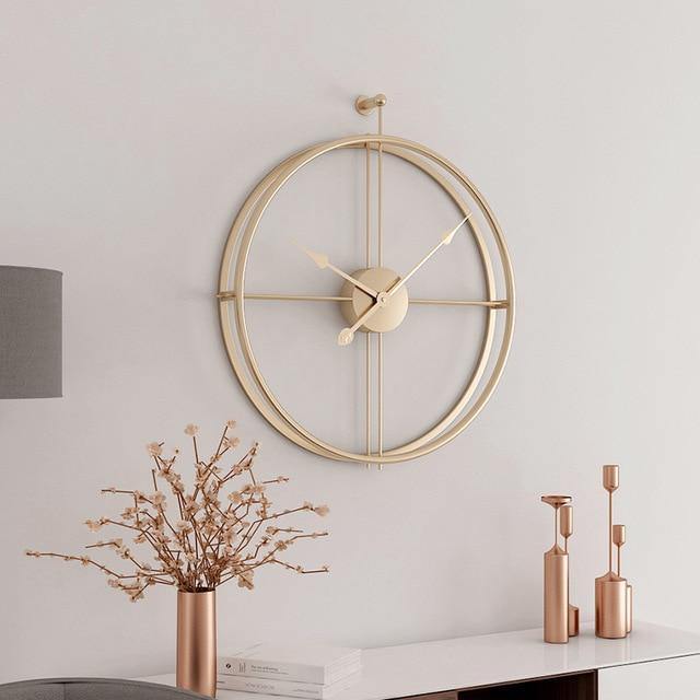 Contemporary Metal Wall Clock - Nordic Side - clock, contemporary, metal