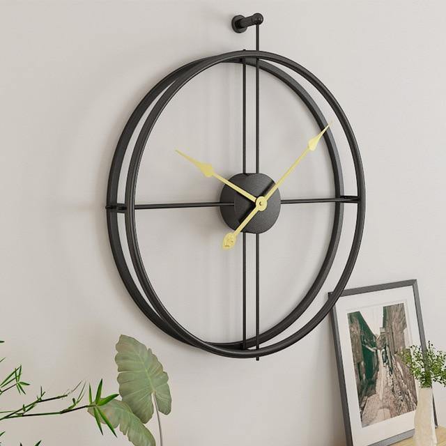 Contemporary Metal Wall Clock - Nordic Side - clock, contemporary, metal