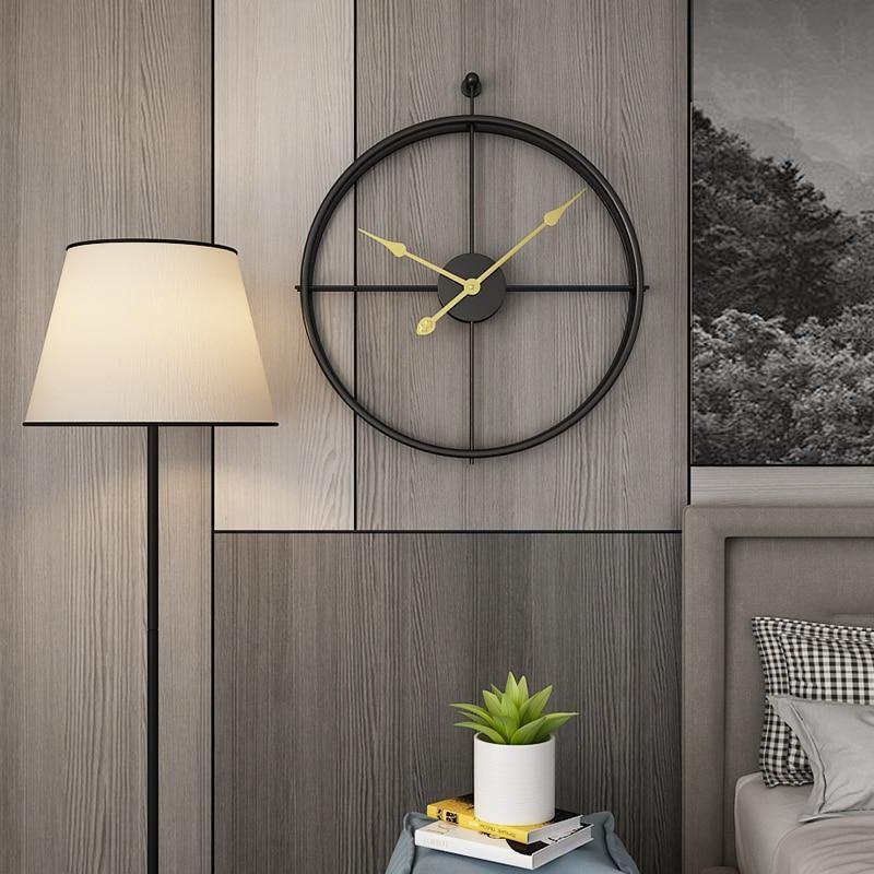 Contemporary Metal Wall Clock - Nordic Side - clock, contemporary, metal