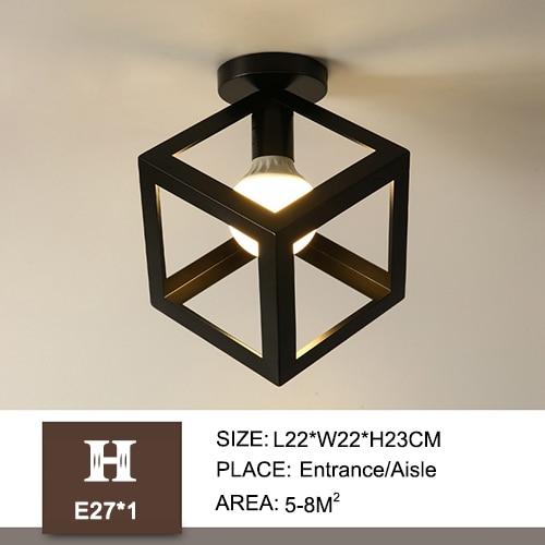 Minimalist Contemporary Iron Cage Box Light