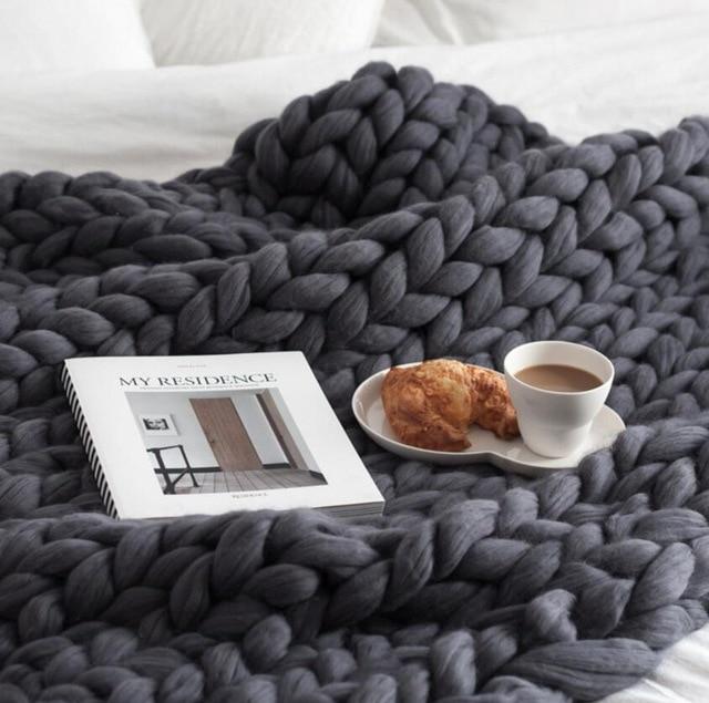 Alohaboho Cozy Chunky Knit Blanket