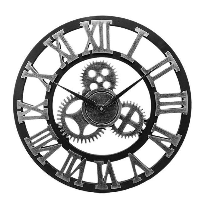 Fabrizio Distressed Farmhouse Wall Clock