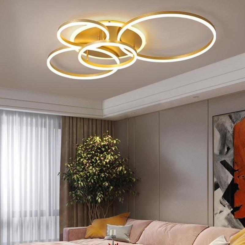 Hatillo Geometric Ceiling Light - Multi-Layer Design