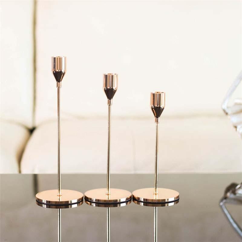 Claros Luxury Stainless Steel Candlesticks