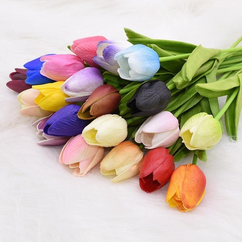 Artificial Realistic Silk Tulip Bouquet