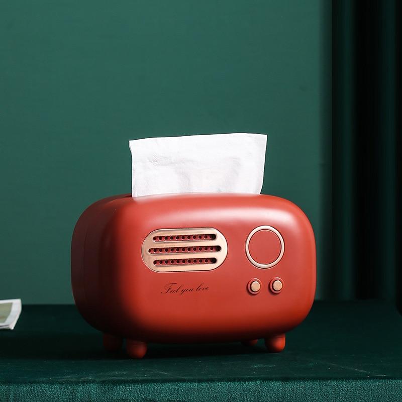 Radio Retro Radio Tissue Box Cover