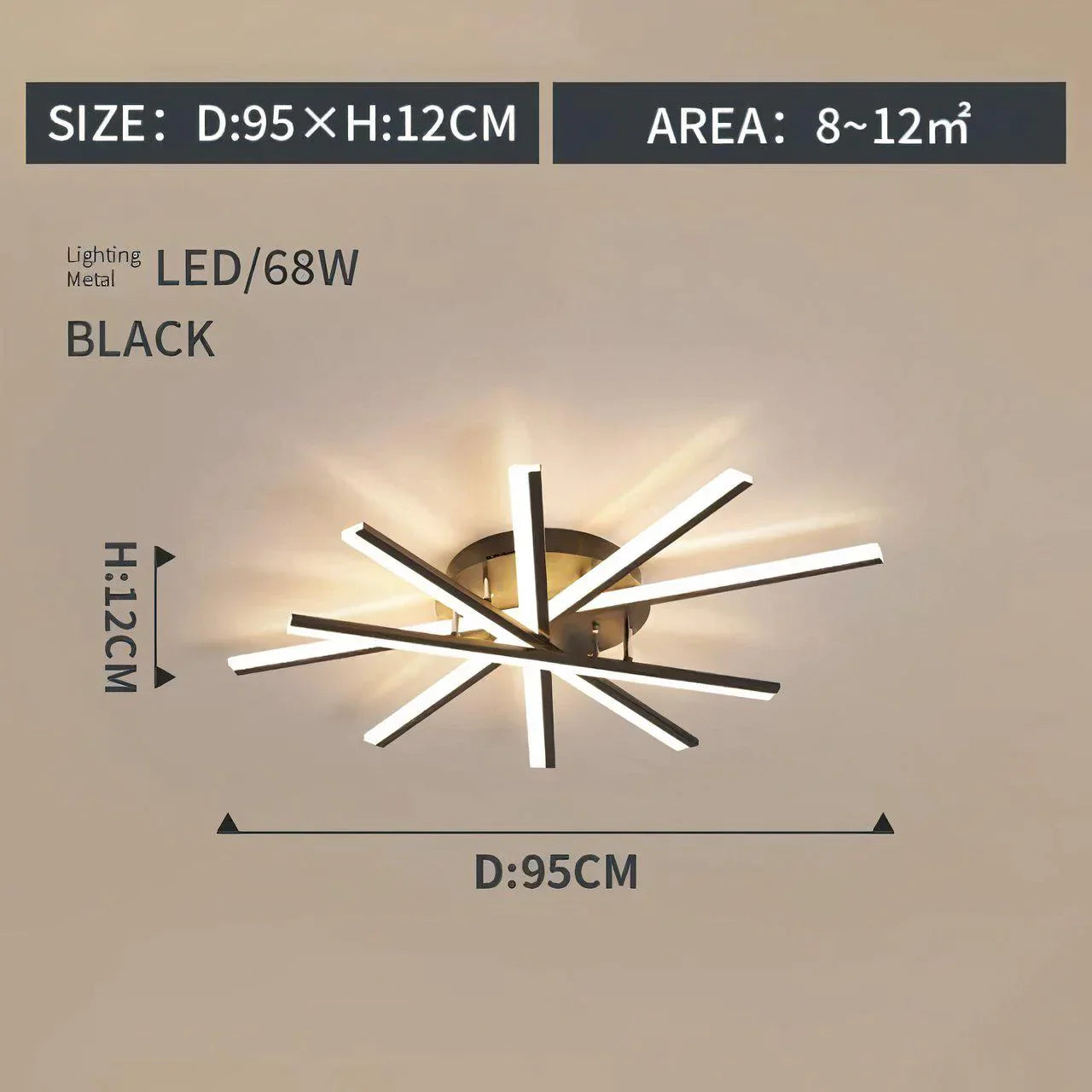 Lev Modern LED Ceiling Light