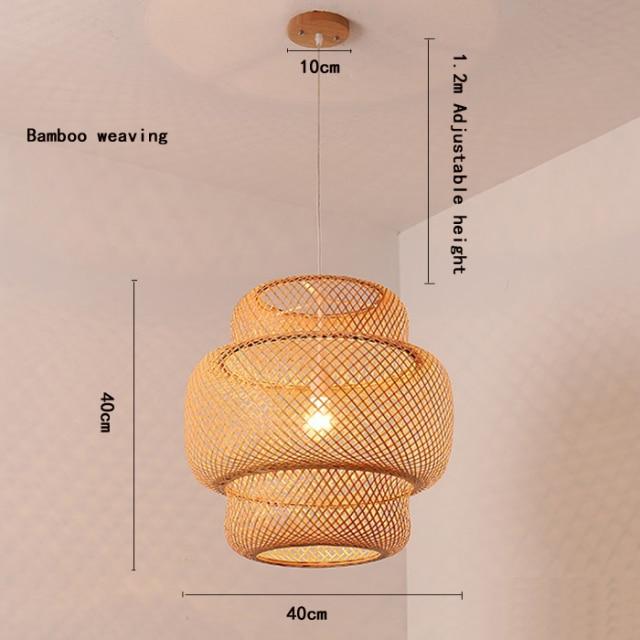 Modern Hand Woven Bamboo Chandelier