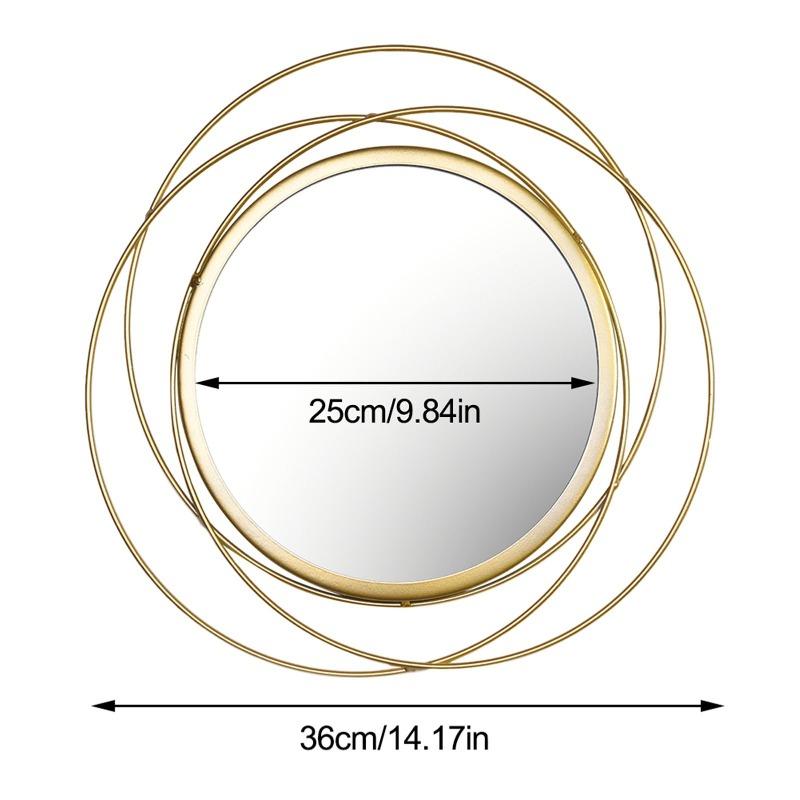 Grobina Contemporary Gold Accent Mirror