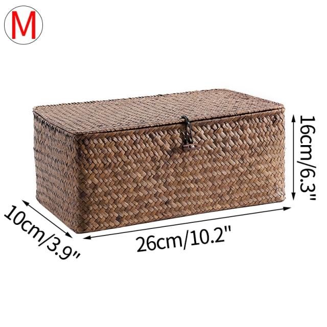 Woven Rattan Wicker Storage Basket