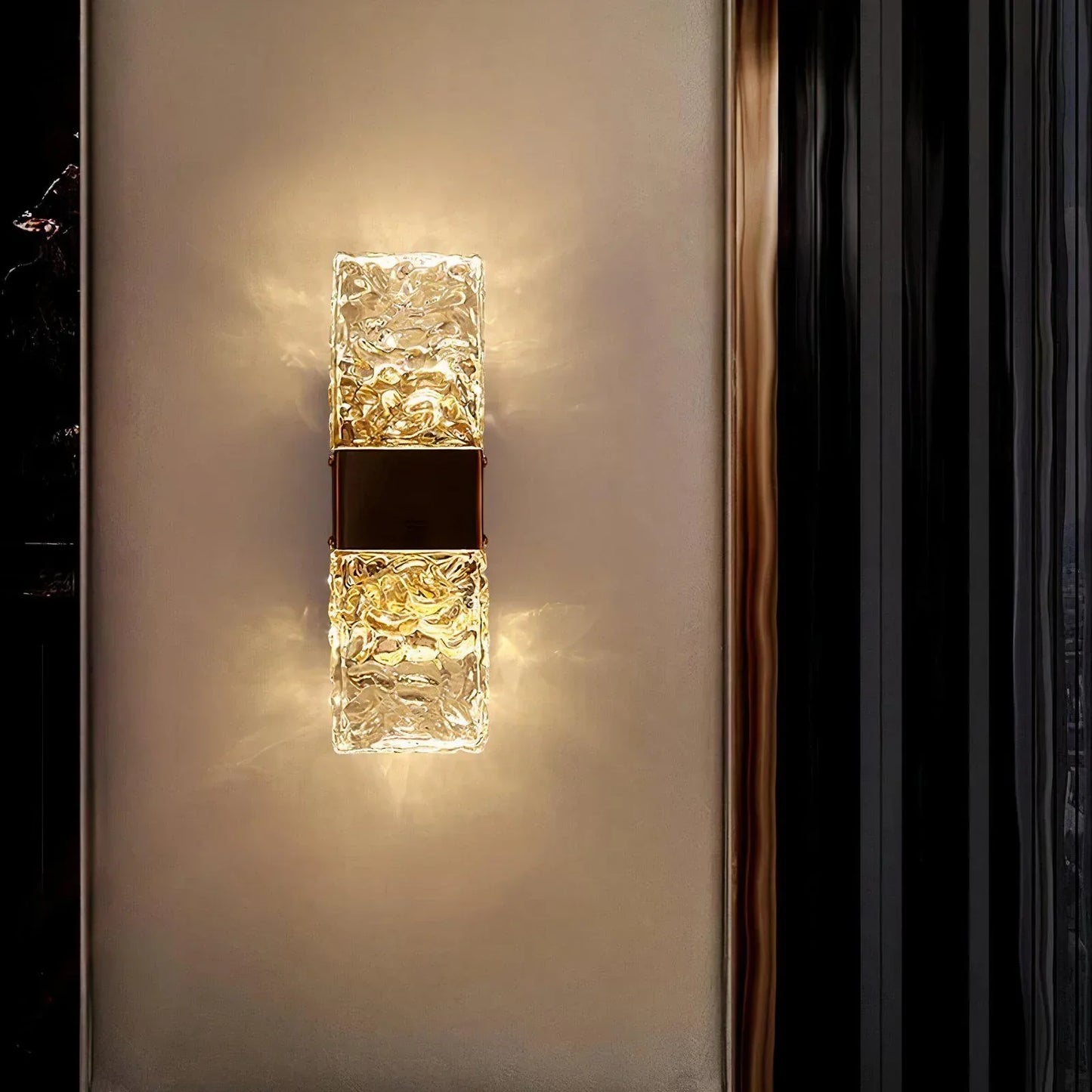 Valdis Feminine Glass Wall Light