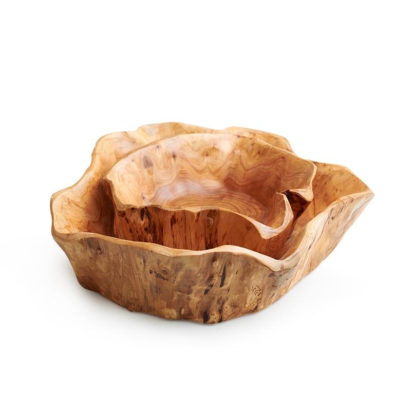 Handmade Rustic Wooden Decor Bowl - alohaboho Collection