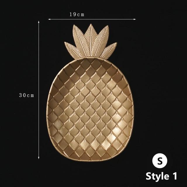 Nordic Eco-Friendly Wooden Pineapple Tray