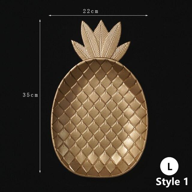 Nordic Eco-Friendly Wooden Pineapple Tray