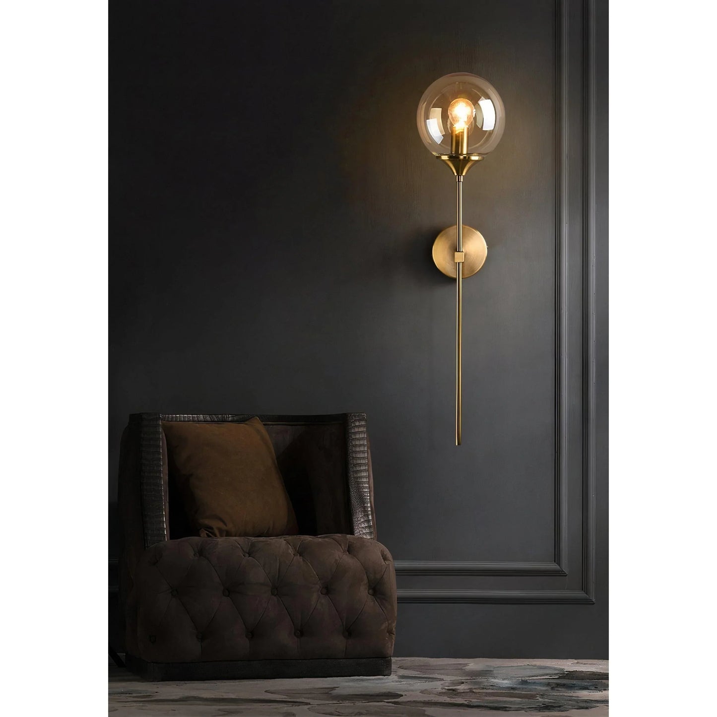 Claudia Antique Orb Wall Light | Lighting | NordicAbode.com