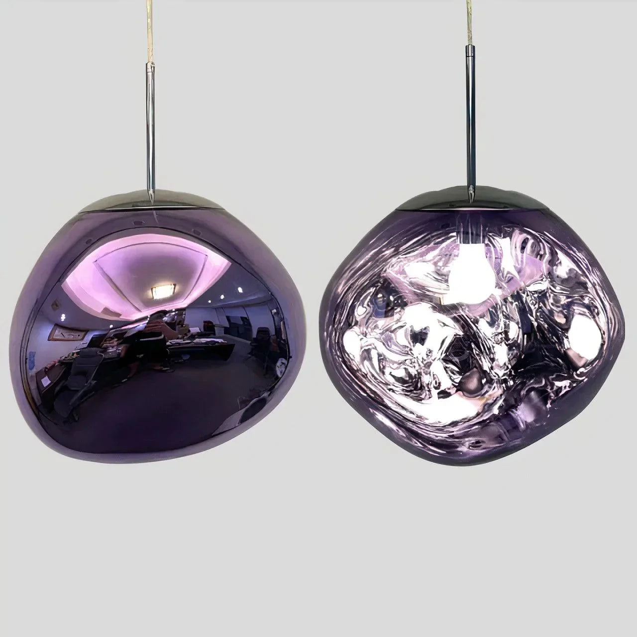 Satis Colorful Geode Pendant Light