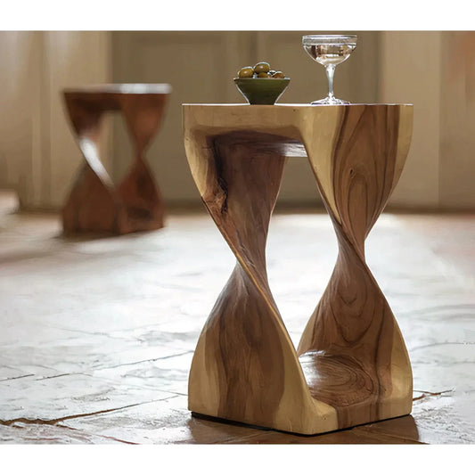 Gael Natural Wood Side Table