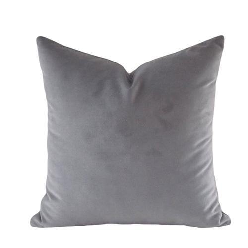 Grey Tones Velvet Cushion Covers - Nordic Side - 