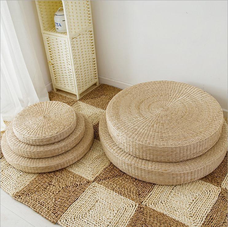 Tatami - Natural Straw Floor Cushion - Nordic Side - 01-16, feed-cl0-over-80-dollars