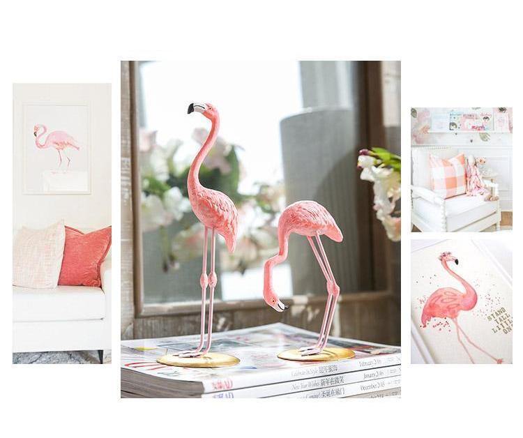 Resin Flamingo Tabletop Accessory - Nordic Side - 