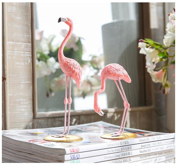 Resin Flamingo Tabletop Accessory - Nordic Side - 