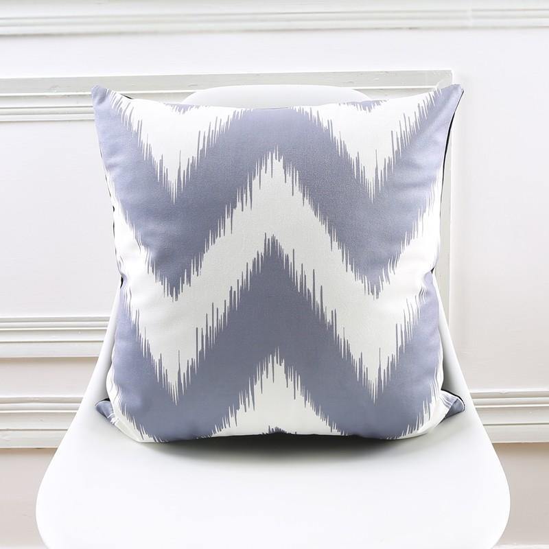 B&W Velvet Vintage Cushion - Nordic Side - 