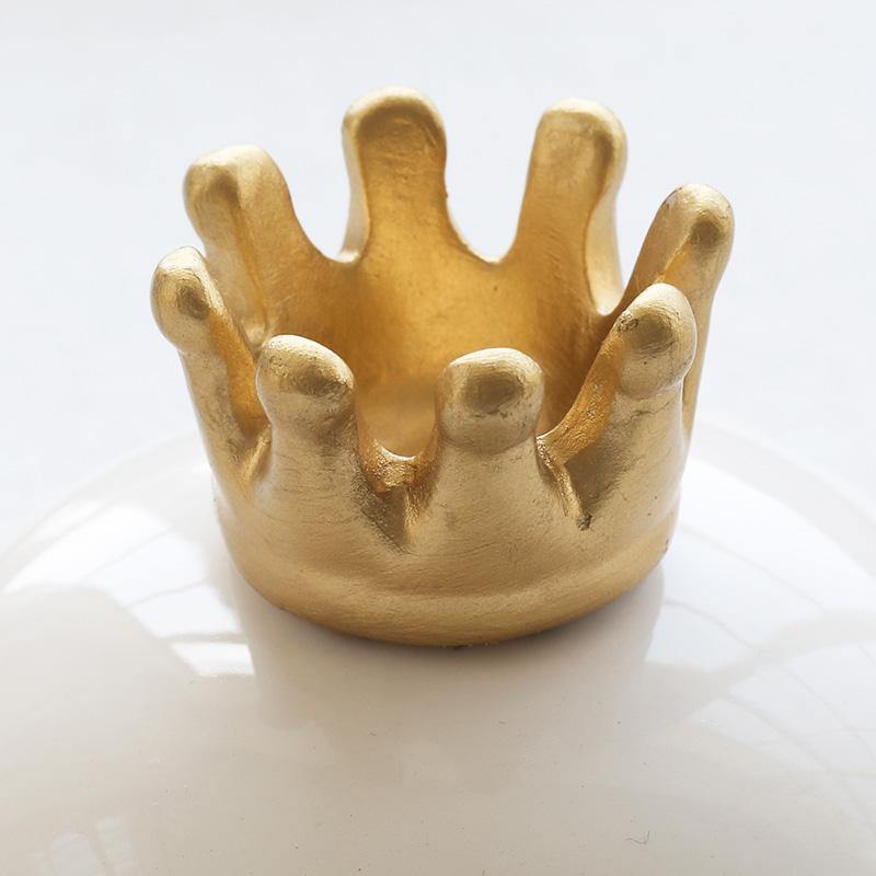 Golden Crown Ceramic Storage Box - Nordic Side - 