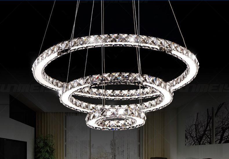 Circular Crystal LED Chandelier - Nordic Side - 09-28, best-selling-lights, chandelier, feed-cl0-over-80-dollars, hanging-lamp, lamp, LED-lamp, light, lighting, lighting-tag, modern, modern-l